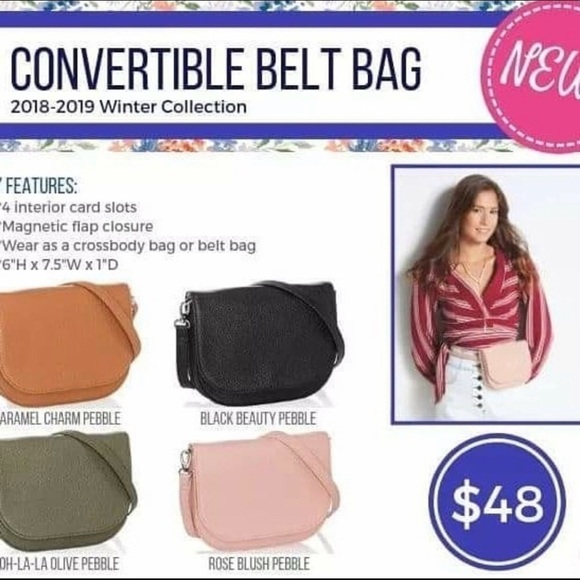 Convertible Belt Bag Rose Blush - Picture 3 of 5